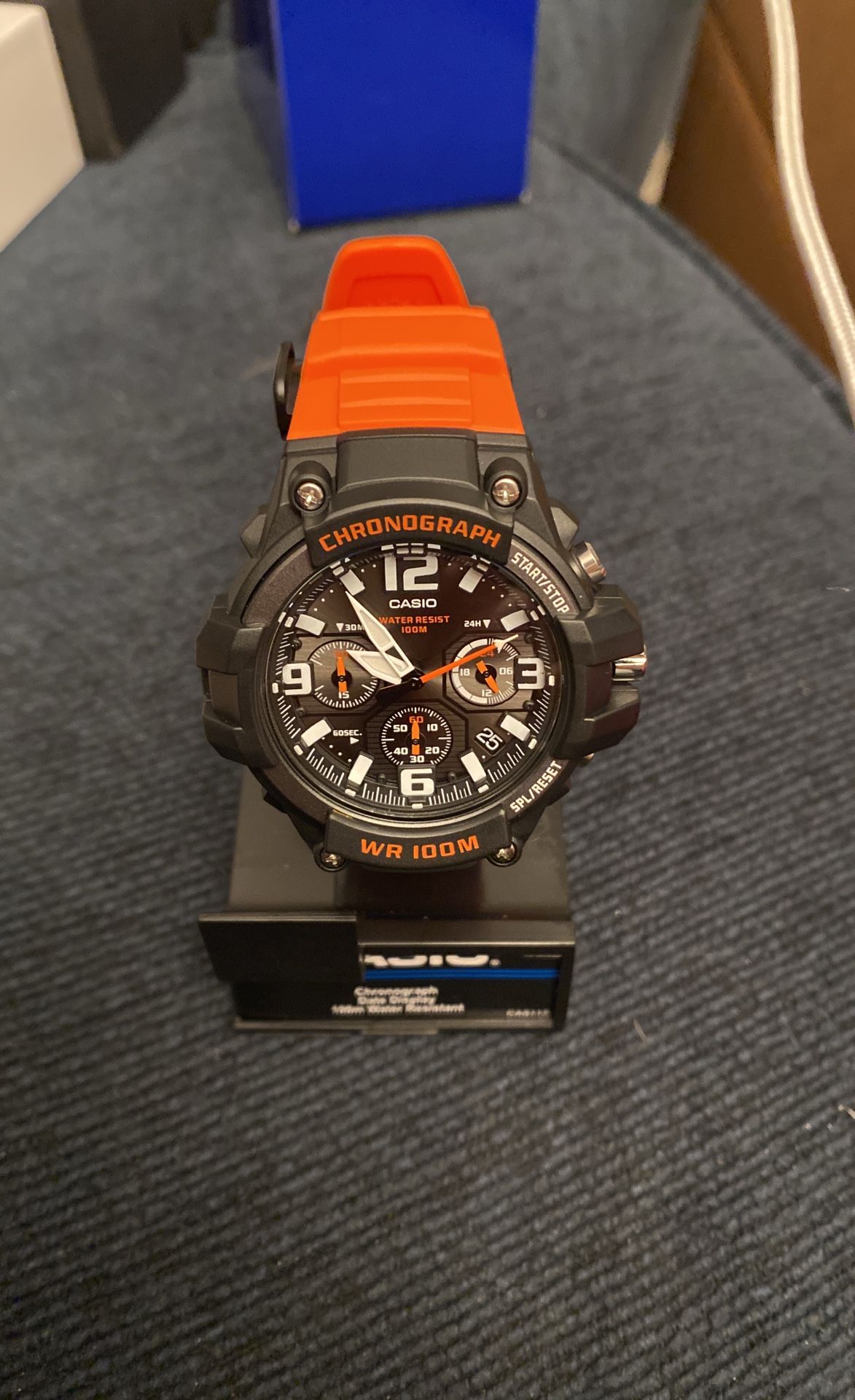 Men’s Casio Sport Watch Black & Orange