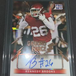 Kennedy Brooks Autographed Card
