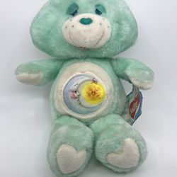 Vintage 1983 Care Bear Plush Bedtime Bear Kenner 13" With Original Tags