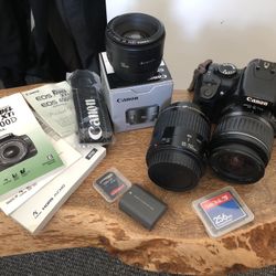 Canon EOS Digital Rebel XTI 400D Camera, 18-55mm Lens, 80-200mm Zoom Lens Set