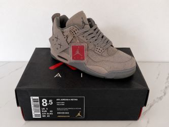 Air Jordan 4 Retro KAWS Cool Grey - Men’s Size 8.5 - New in Box