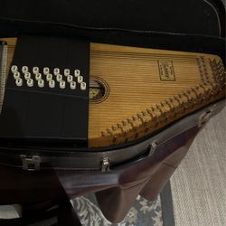 Oscar Schmidt OS45C  Chord Appalachian Autoharp w/ Original Chipboard Case