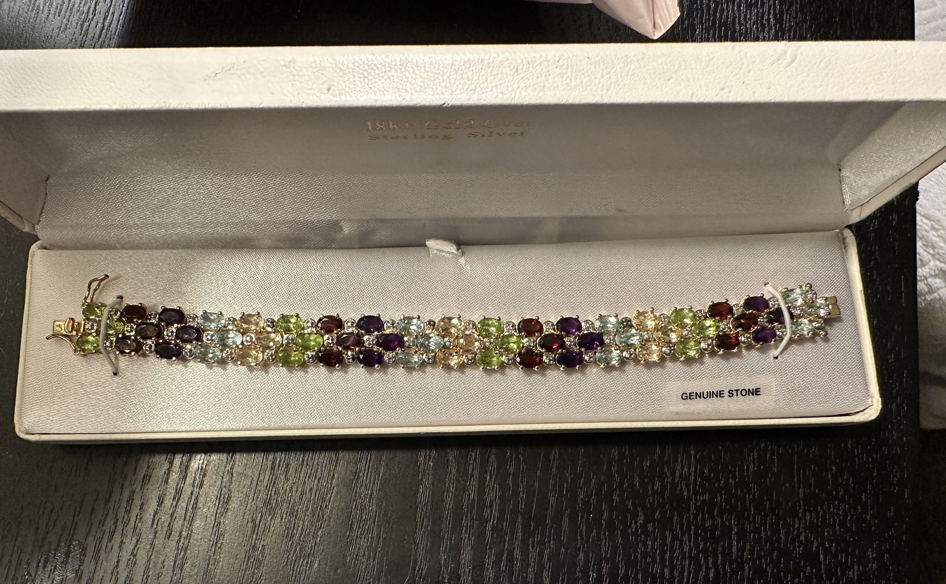 Brand New Gemstone Bracelet Still In Box 