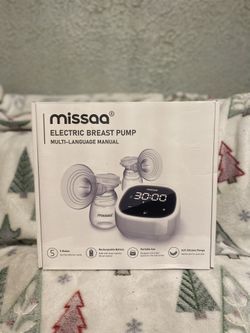 Missaa Double Electric Breast Pump, Breast Pump Hands Free With 5 Modes & 7