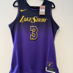Nike Lakers Lakeshow Anthony Davis Basketball Jersey Size Large Men New 