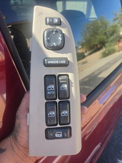 driver-side master power window switch assembly with trim for 2000–2002 GM trucks and SUVs