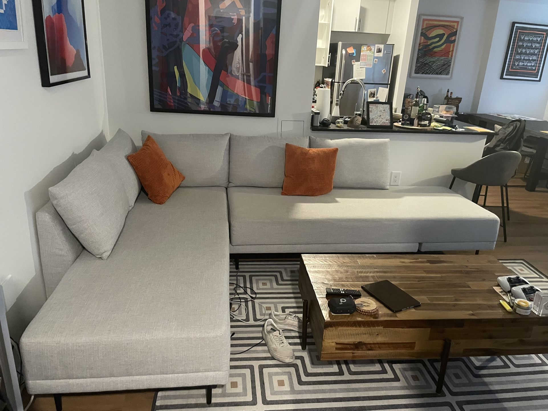 SALE! Sectional Couch / Queen Bed Sleeper