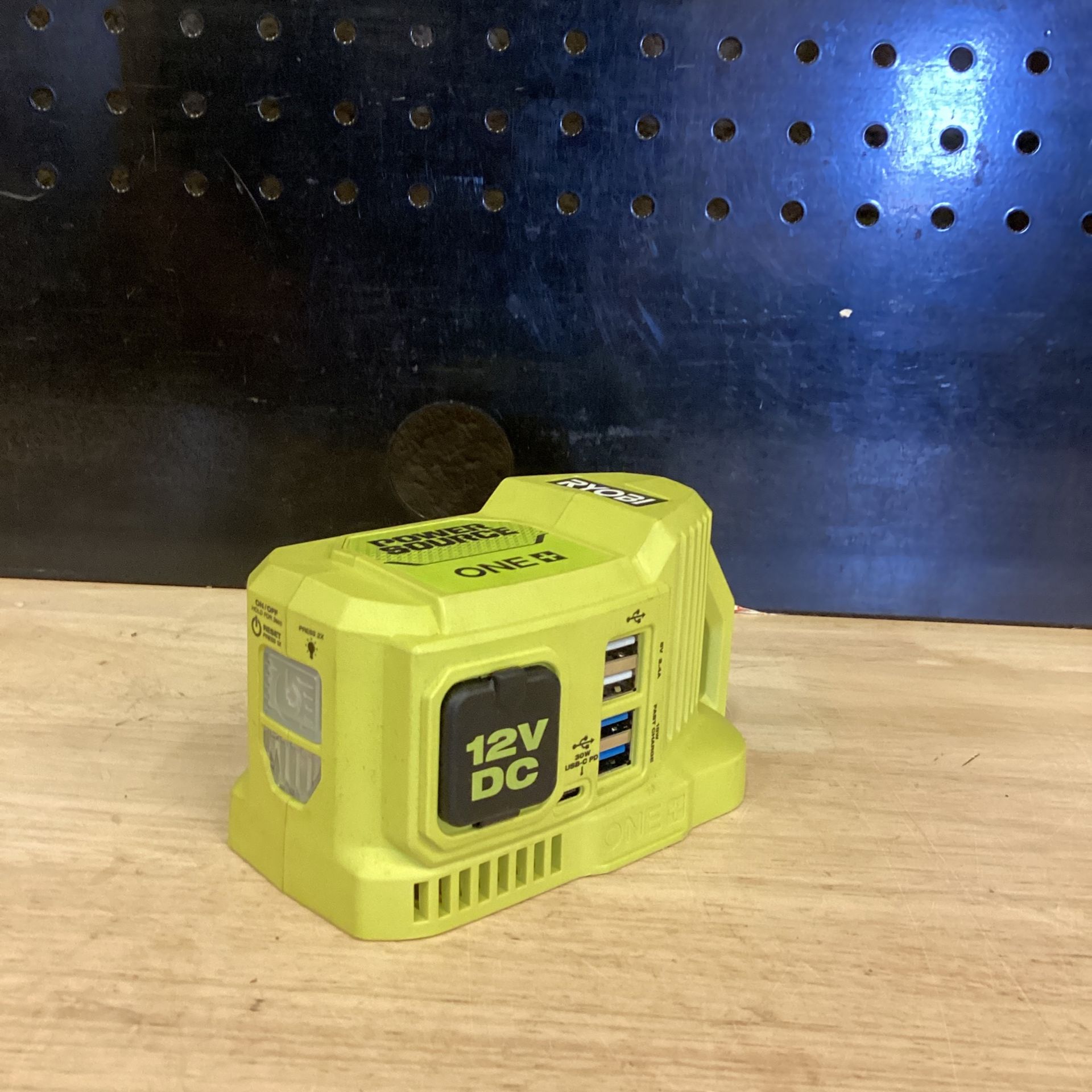 RYOBI ONE+ 18-Volt 120-Watt Push Start Power Source with 12-Volt Outlet (Tool-Only)