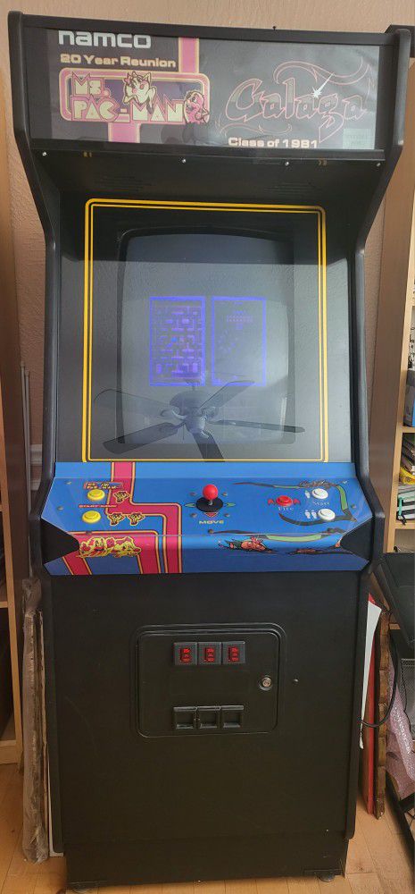 Vintage Ms. Pacman/Galaga 20th Reunion Edition Arcade Game (Full Size)