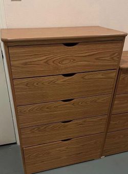 5 drawer Kathy oak wood