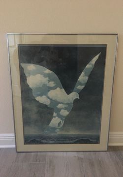 Large picture with nice silver frame