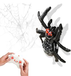 Wall Climbing Remote Control Spider, Rechargeable RC Wall Crawler Spider Robot with High Speed & 360° Rotation, Funny Prank Toys Gifts for Boys & Girl