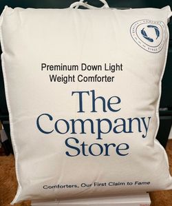 New, The Company Store, Premium Down Light Warmth Comforter - White, King-Cal King