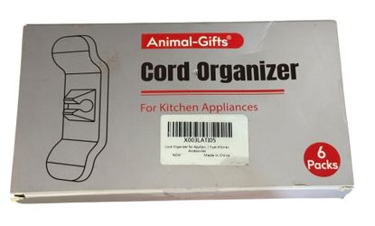 Cord Organizer Set – 6‑Pack – For Kitchen Appliances – NEW