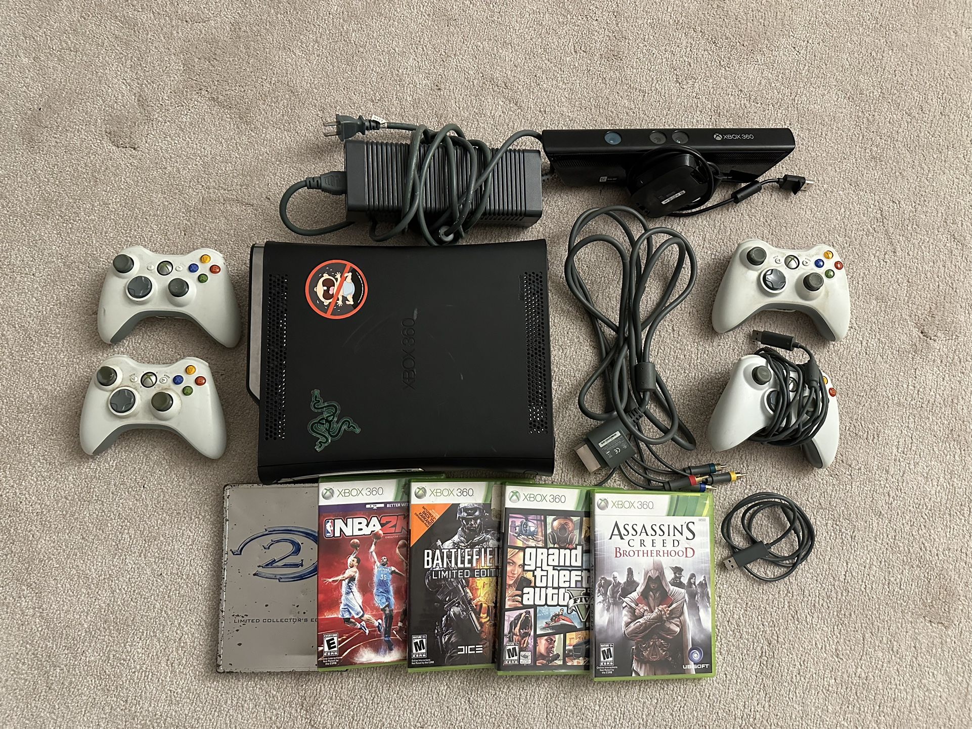 Xbox 360 120gb HDD Bundle - Tested
