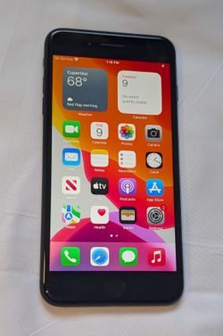 NICE BLACK APPLE iPhone 7 PLUS AT&T CRICKET CELL PHONE