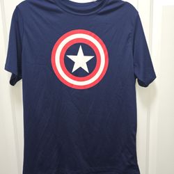 Navy Marvel Captain America T-shirt Size M