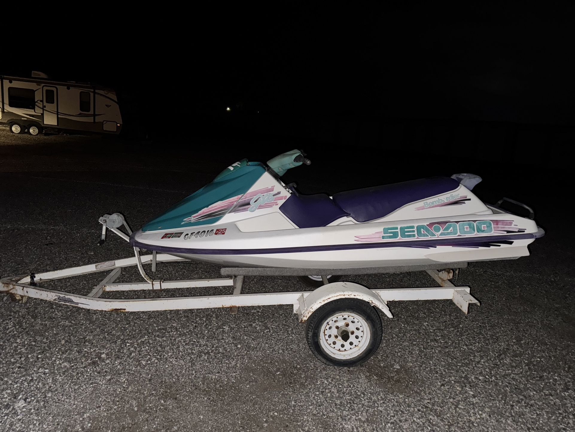 Working Jetski & Trailer