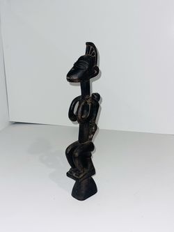 African Tribal Wood Carved Figure Statue