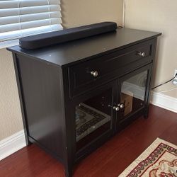 Black Compartment Table / TV Table 