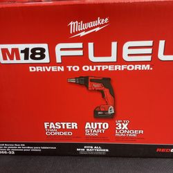 MILWAUKEE M18 FUEL 18V LITHIUM-ION BRUSHLESS CORDLESS DRYWALL SCREW GUN ( TOOL ONLY ) 