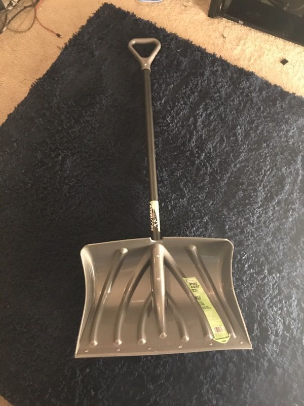 Black and gray shovel