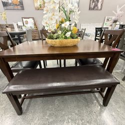 6 PC DINING TABLE 