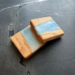 Coasters High End Handcrafted (White Oak, Epoxy) 