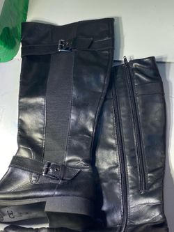 A2 Aerosoles Ride Out XC Black Tall Riding Boots Women Size 9M