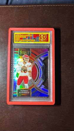 Patrick Mahomes 2023 Select Red Blue Premier Die Cut Gem 10