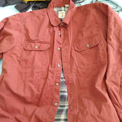 Red Button Up Jacket