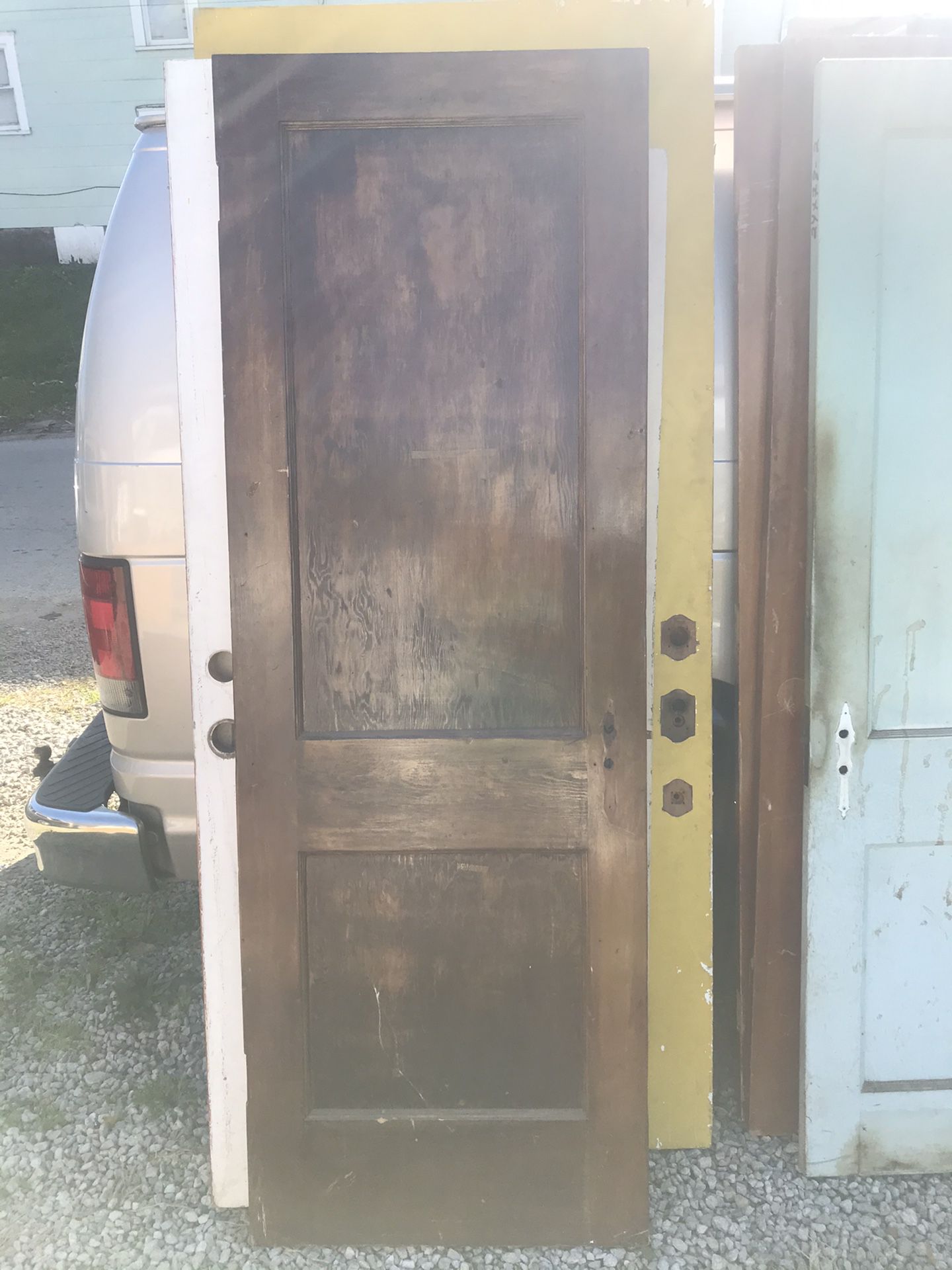 2 panel door with full length mirror 28/80”