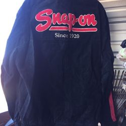 Fabulous Snap On Advertising Jacket Coat L