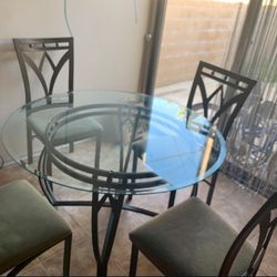 Glass Dinning Table Set