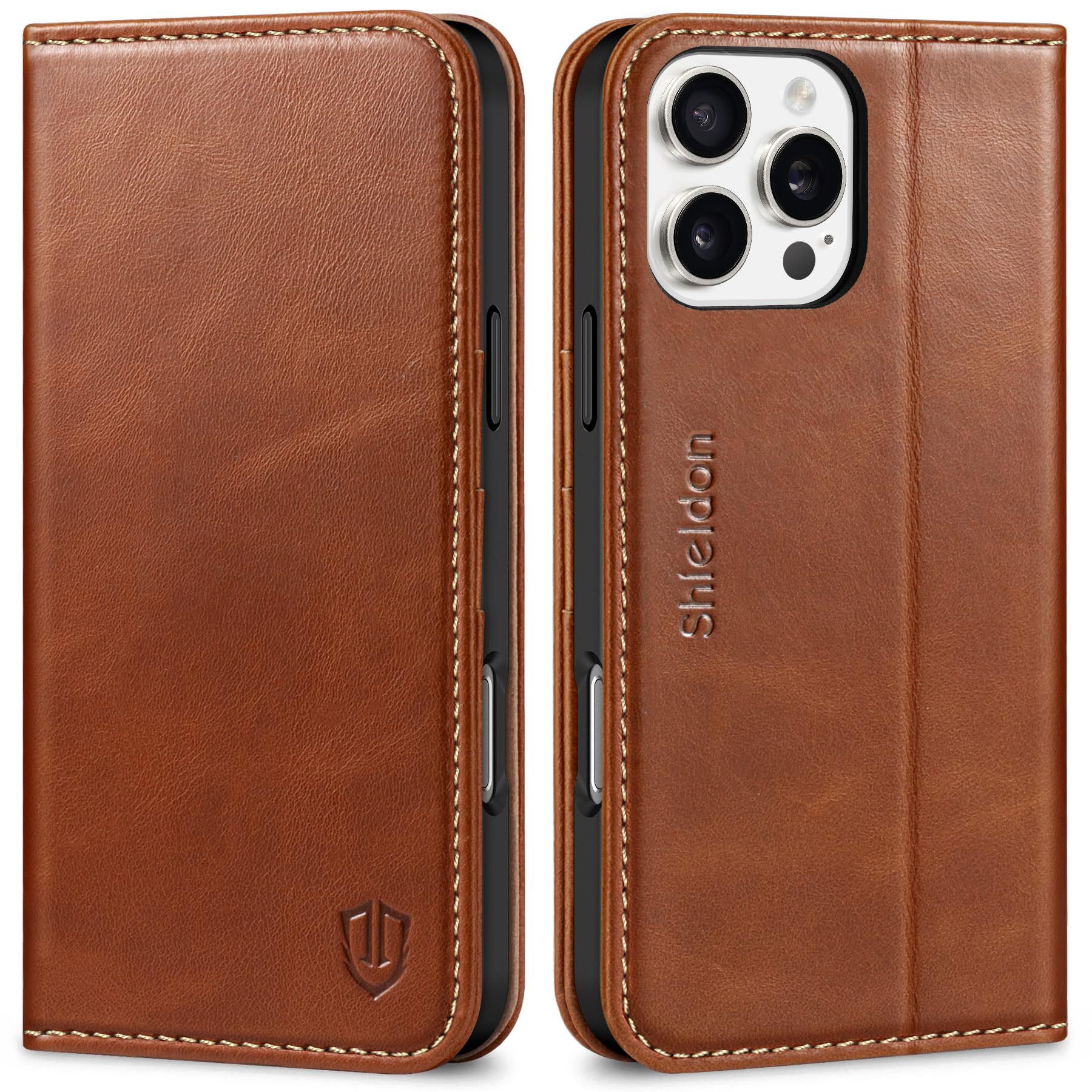IPHONE 16pro Max Leather Case 