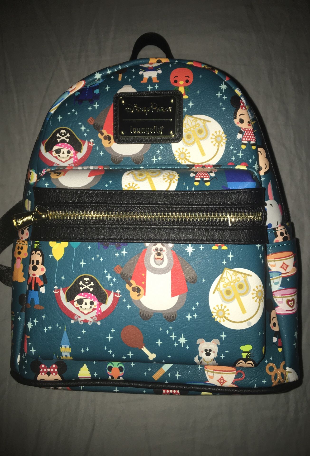 Disney loungefly magic kingdom mini book bag