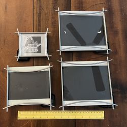 Set of 4 metal picture frames