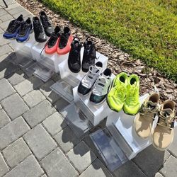 Jordan/Nike/Puma Bundle – 7 Pairs Size 12 + 5 Cases – Good  Shape