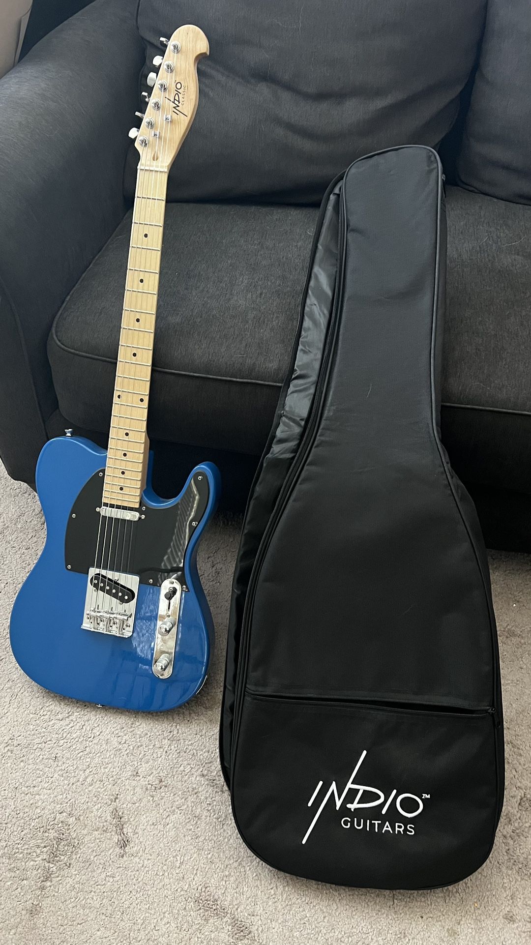 Blue Indio Telecaster w/ bag