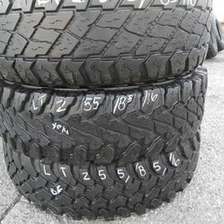3 Used LT 255/85/R16 With 70% Of That Of Life They Are All American Brand Hablamos Espanol