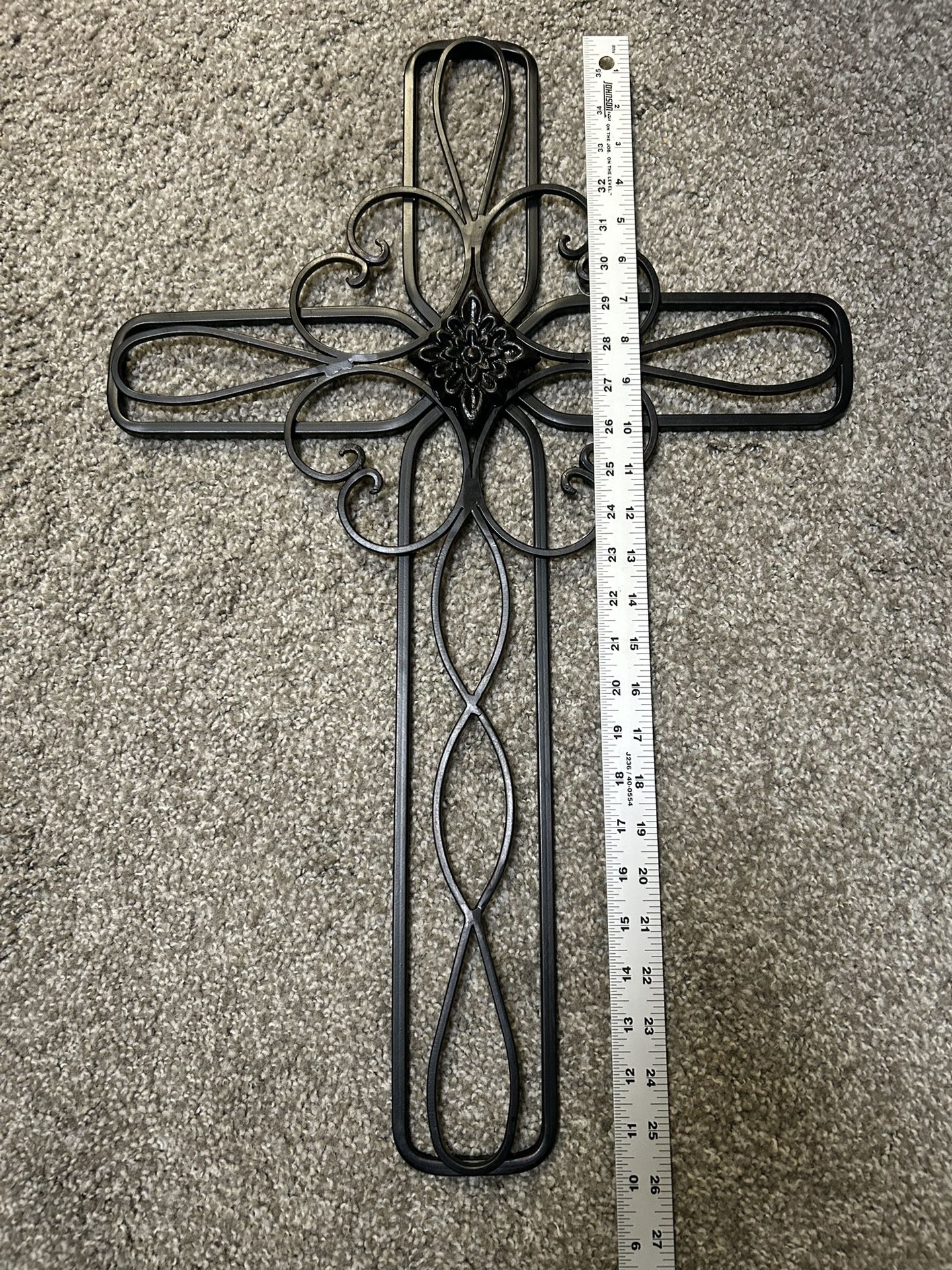 Solid Iron Wall Cross