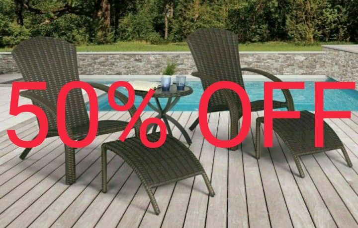Delano Chat Seating 5 Piece Set - Open Box