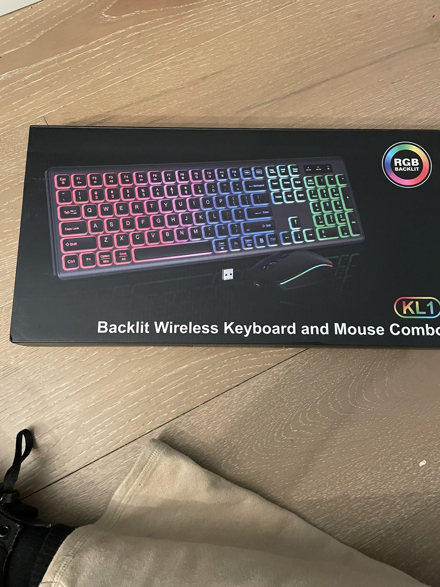 Backlit Wireless Keyboard And Mouse Combo