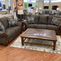 Miltonwood Teak Living Room Set /couch /Sofa and Loveseat 