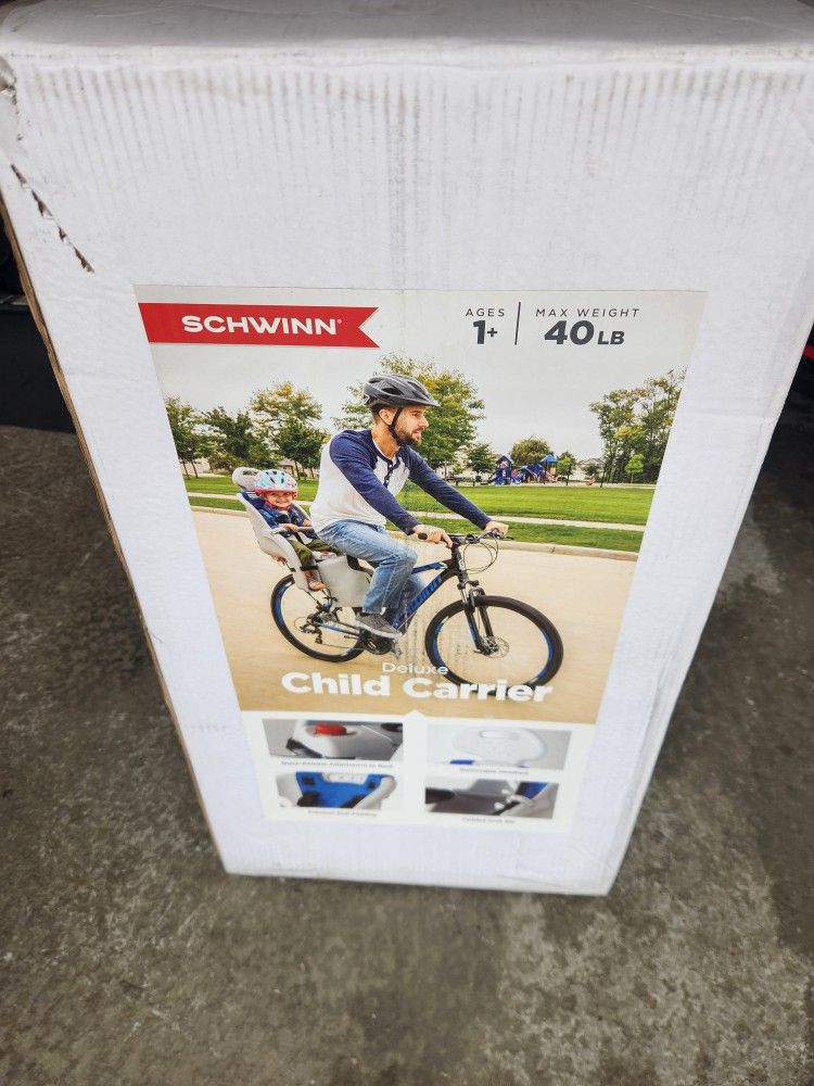 Brand New Schwinn Deluxe Child Carrier Never Ope Ned