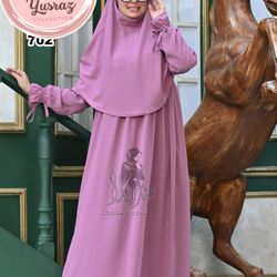 Muslim Women Prayer Set Abaya with Matching Khimar