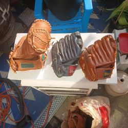 Leather Baseball Mitts Right And Left Handed