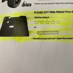 New EZGO  Wide Ribbed Floor Shield (Fits 1994-200