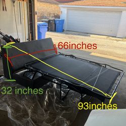 2-Piece Gray Sleeper Sofa - Converts to Bed