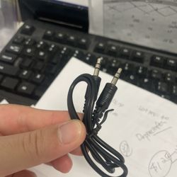 10 Inch Audio Cable Aux Nice And Black Good Quality 